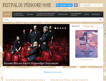 Tablet Screenshot of festivalmusiqueperigordnoir.com